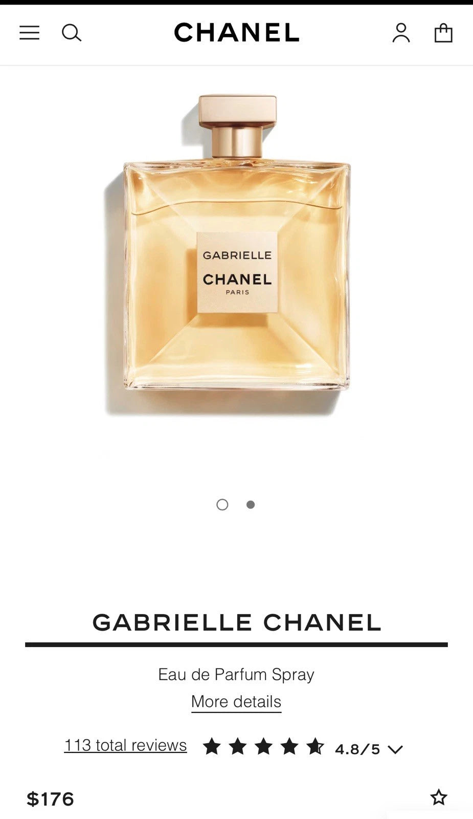 Chanel Gabrielle Eau de Parfum – Women, 100ml / 3.4 oz