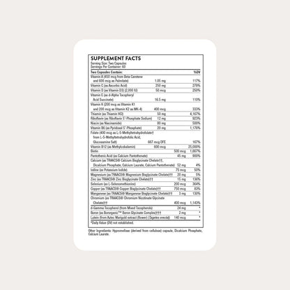 Thorne Basic Nutrients 2/Day Multivitamin 60 Capsules