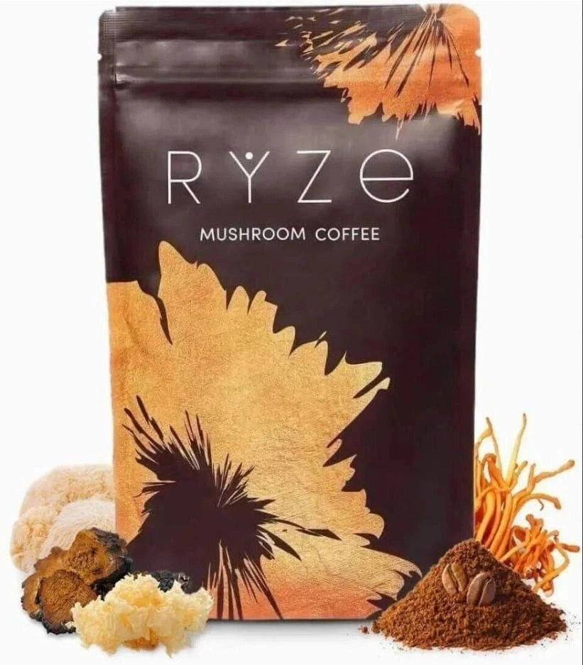 Share Ryze Mushroom Coffee Drink 6.3 oz 30 Servings Brand New Sealed Bright & Smooth